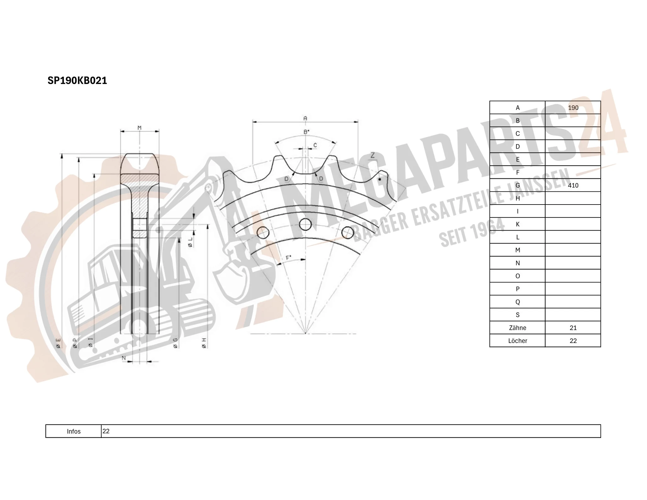 Antriebsrad KOBELCO SK200-6 DYNAMIC ACERA - Turas Antriebsrad KOBELCO SK200-6 DYNAMIC ACERA - Turas